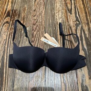 SKIMS NWT ULTIMATE PUSH-UP BALCONETTE BRA 36A Black Women's Bra